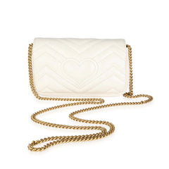 GUCCI MARMONT Mini - WHITE AND BLACK