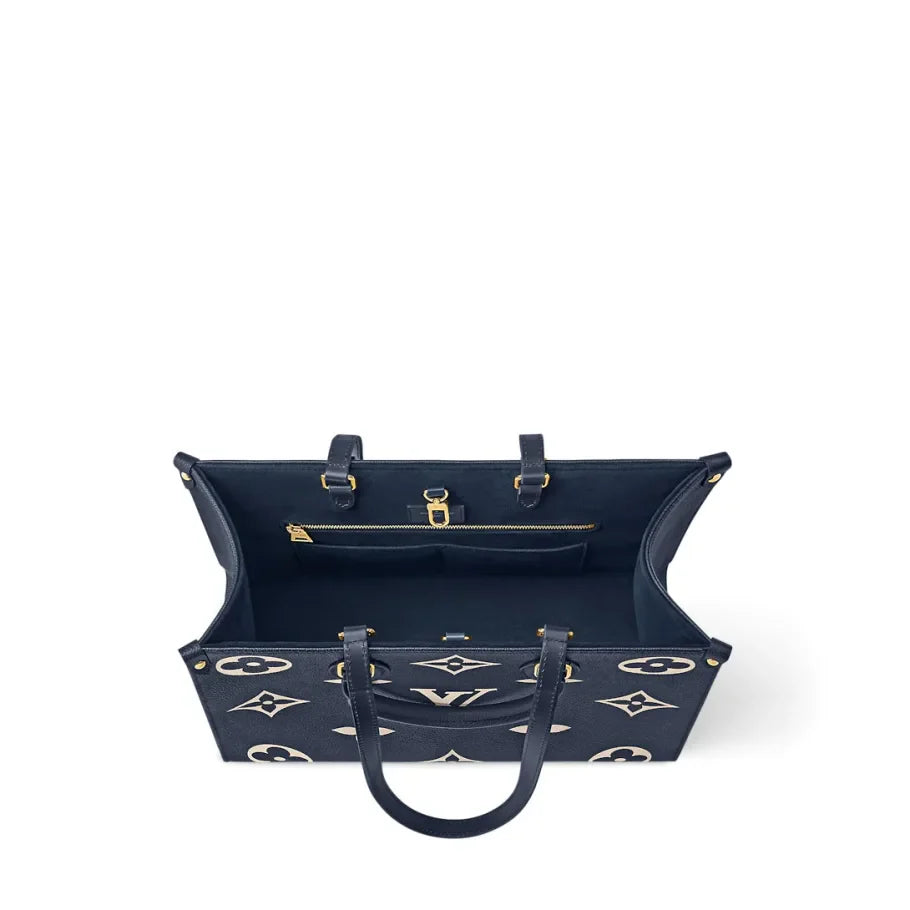 LV OnTheGo MM Bicolor Monogram Empreinte Leather