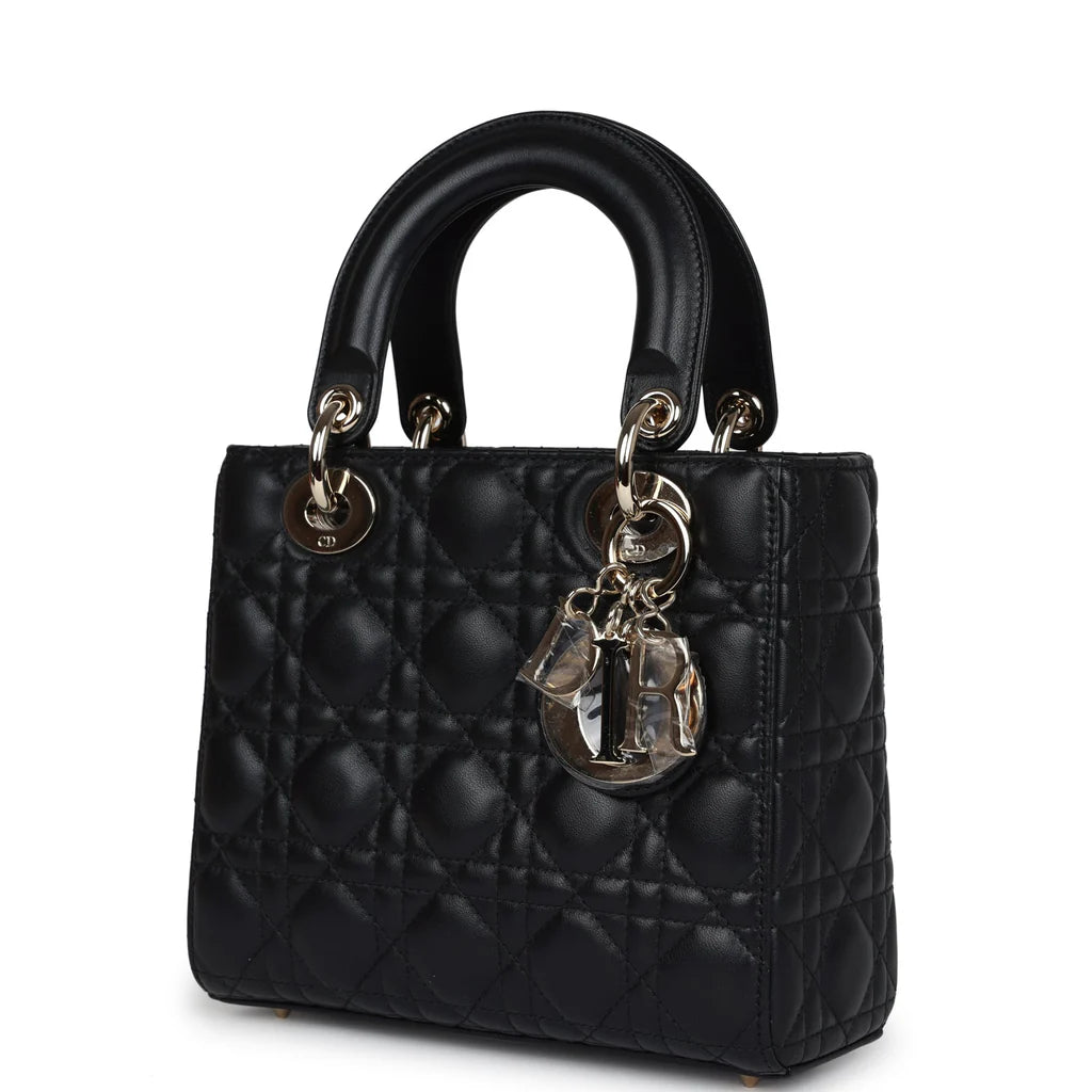 DIOR Small Lady Dior My ABCDior Bag- Black