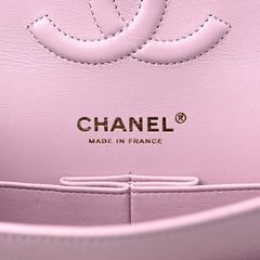 Chanel Jumbo Classic Double Flap Bag Lambskin Baby Pink & black