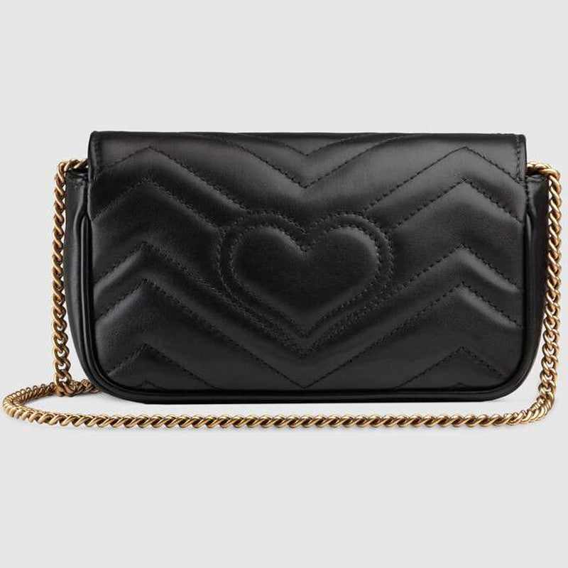 GUCCI MARMONT Mini - WHITE AND BLACK